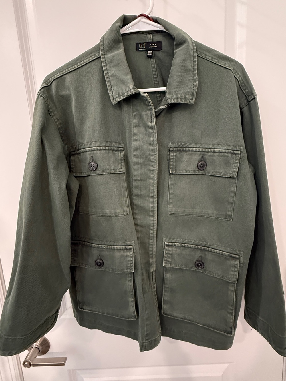 Zara Olive Green Utility Jacket